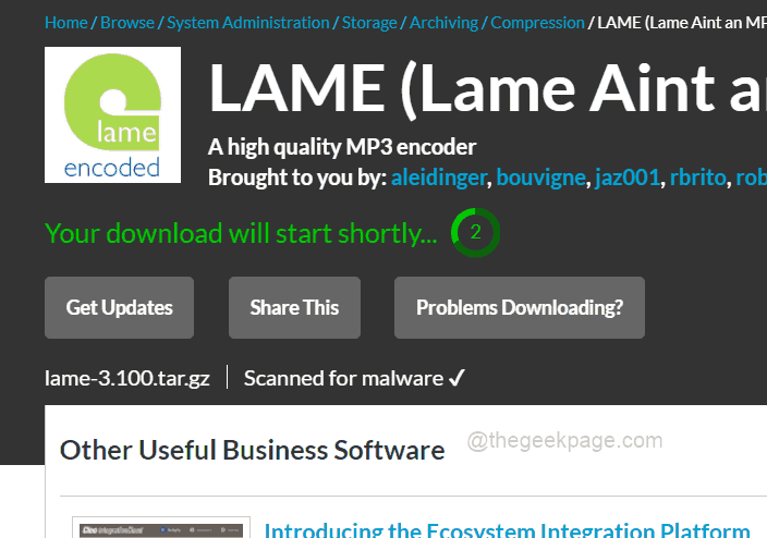 Downloading Starts Lame Dll File 11zon