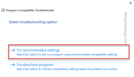 Try Recommended Settings Min