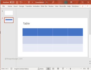 How To Insert Table In A Powerpoint Presentation