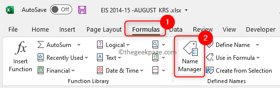 Excel Formulas Name Manager Min