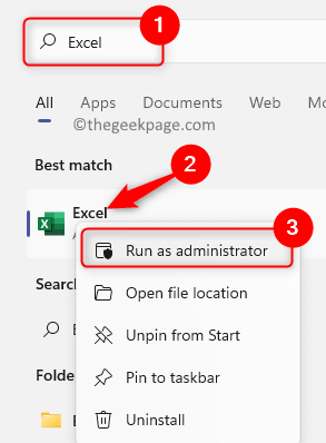 Excel Run As Admin Min