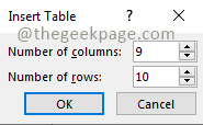 Excel Rows Min