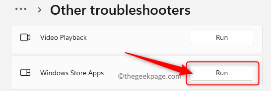 Other Troubleshooters Windows Store Apps Min