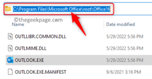 Outlook File Location Min