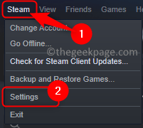 Steam Settings Min