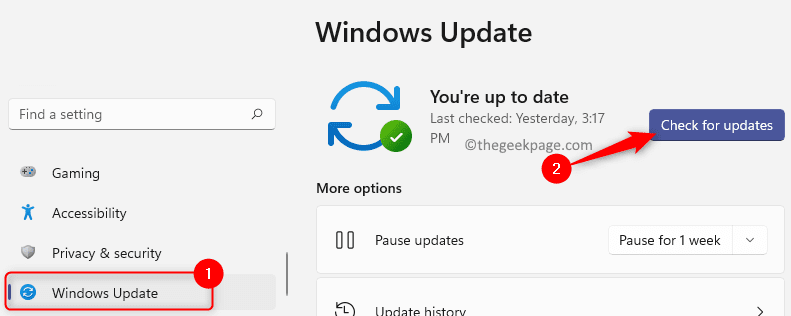 Windows Check For Updates Min