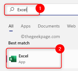 Windows Button Open Excel Min