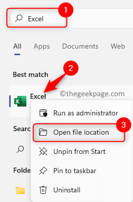 Windows Key Excel Open File Location Min