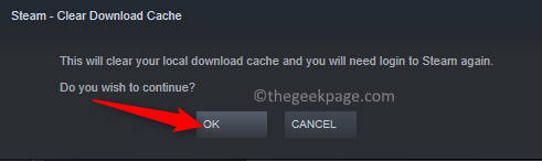 Confirm Clear Download Cahce Min