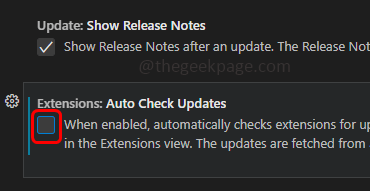 Extensions Autocheck False