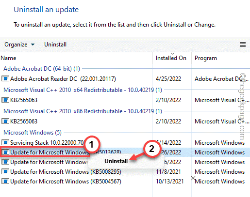 Uninstall Windows Updates Min