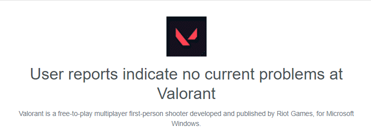 User Reports Valorant