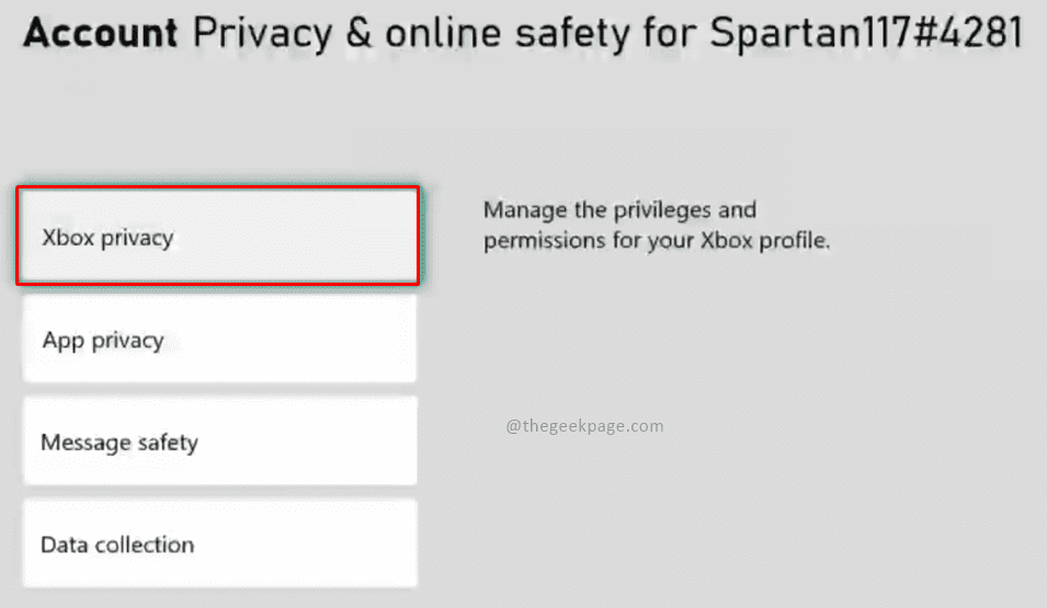 Xbox Privacy Min