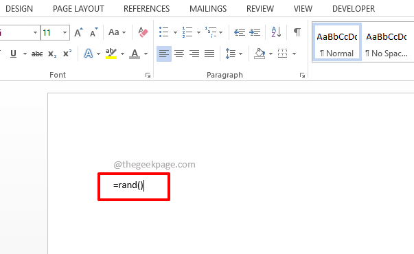 How To Generate Random Text In Microsoft Word