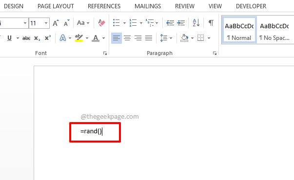 How To Generate Random Text In Word 2013