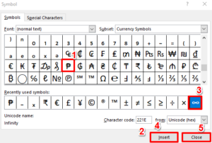 How to Create a Dropdown List with Symbols in Excel