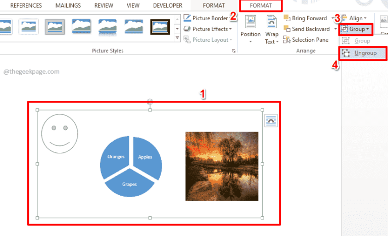 How to Group Different Graphics Elements Into One Object in Word