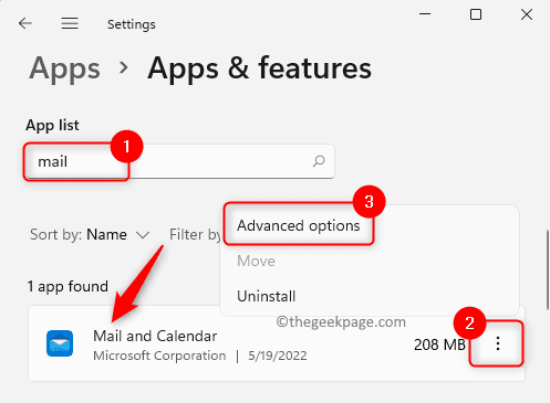 Apps Features Mail Advanced Options Min