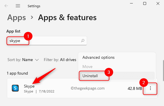 Apps Features Skype Uninstall Min