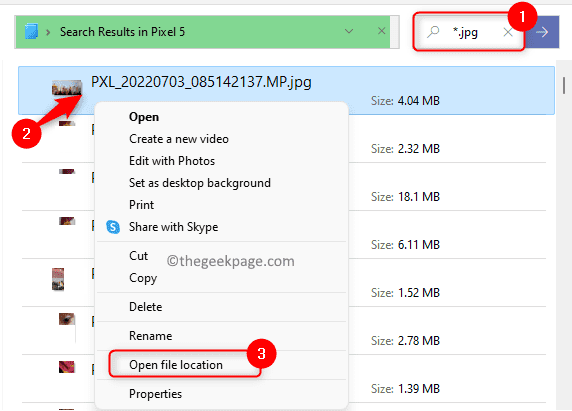 Phone Storage Search Files Jpg Open File Location Min1