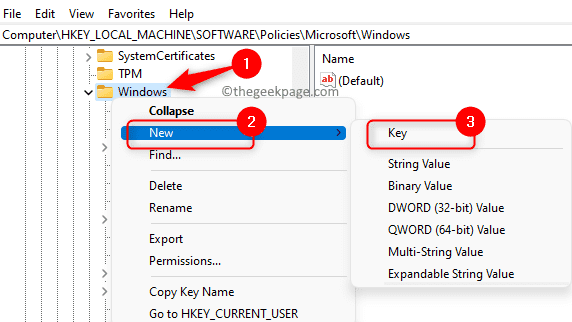 Registry Create Key Windows Folder Deviceinstall Min