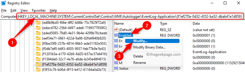 Registry Hide Error Entries Enabled Key Modify Min