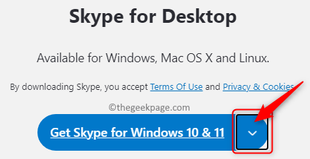 Skype For Desktop Click Arrow Min