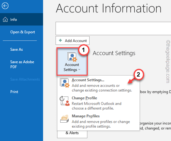 Account Settings Access Min