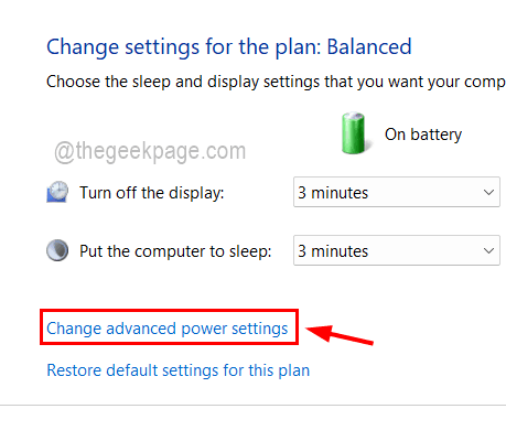 Change Advanced Power Settings 11zon