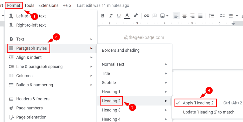 How to Insert a Table of Contents in Google Docs