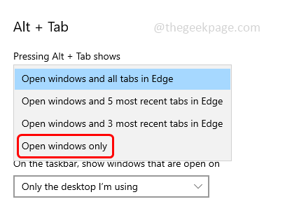 Only Windows