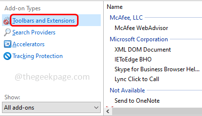 Toolbars Extensions