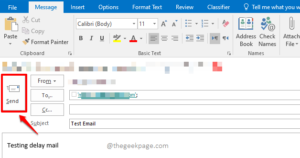 How to Delay or Schedule Sending Emails in MS Outlook