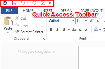 1 Quick Access Toolbar Min