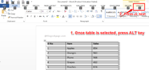 How to Convert Table to Text in MS Word