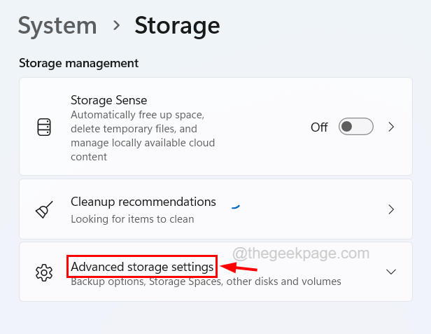 Advanced Storage Settings 11zon
