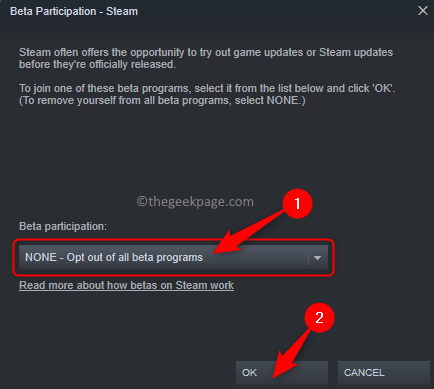 Steam Settings Account Change Beta Participation Opt Out Of All Programs Min