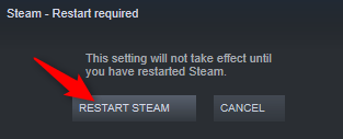 Steam Restart Min