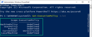 PowerShell cannot be called loaded because running scripts is disabled ...
