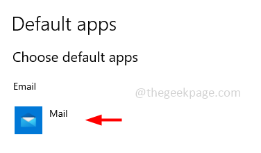 Default App Mail