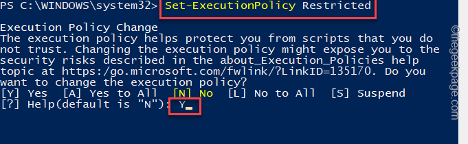 Execution Policy Restricted Min