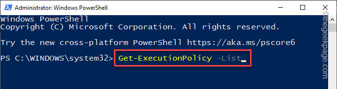 Get Execution Policy List Min