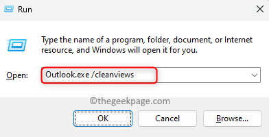 Run Outlook Cleanview Command Min