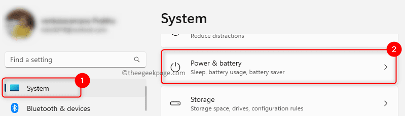 Settings System Power Battery Min