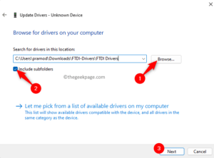 how to install ftdi drivers on windows 10