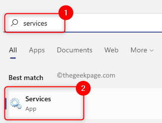 Windows Search Services App Min