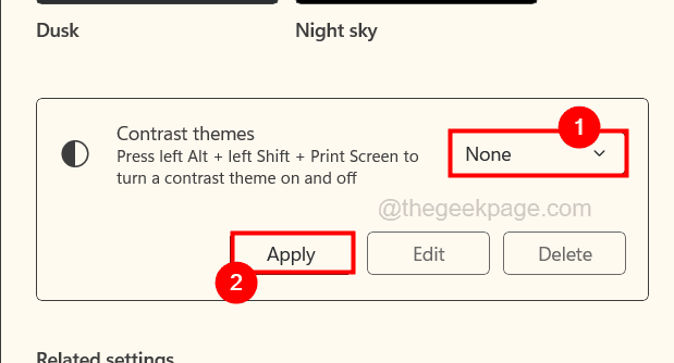 Contrast Themes None Apply 11zon