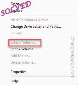 extend volume feature