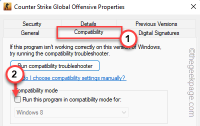 Run This Compatiblity Mode Uncheck Min