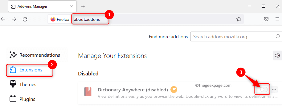 Firefox Add Ons Disable Turn Off Toggle Min